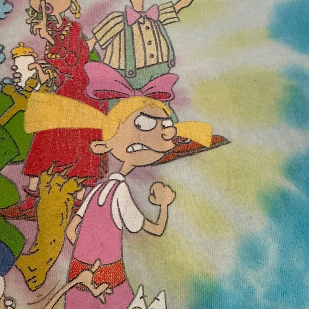 Nickelodeon Tie Dye T Shirt Adult Size L Rugrats Ren & Stimpy Hey Arnold 90s Y2K - Picture 7 of 8